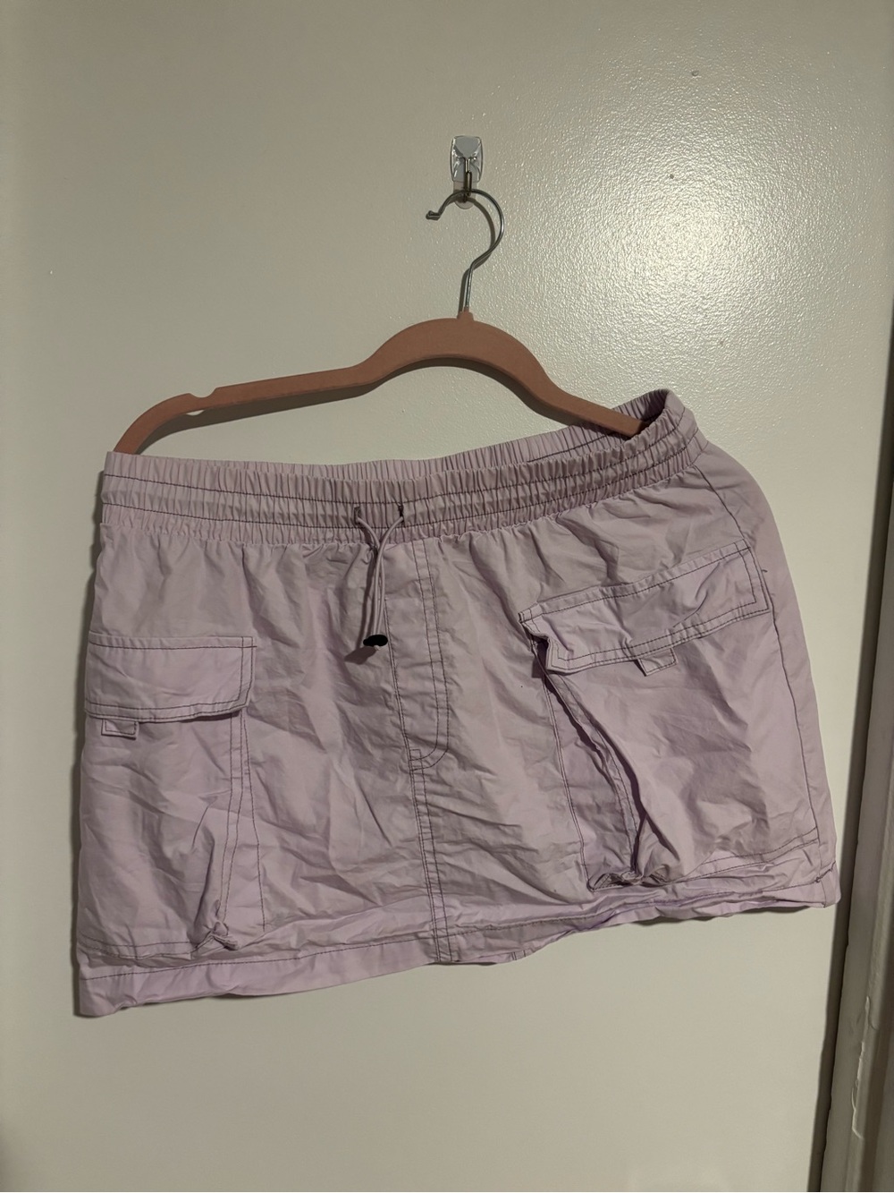 wild fable Pastel Lavender Cargo Shorts with Drawstring